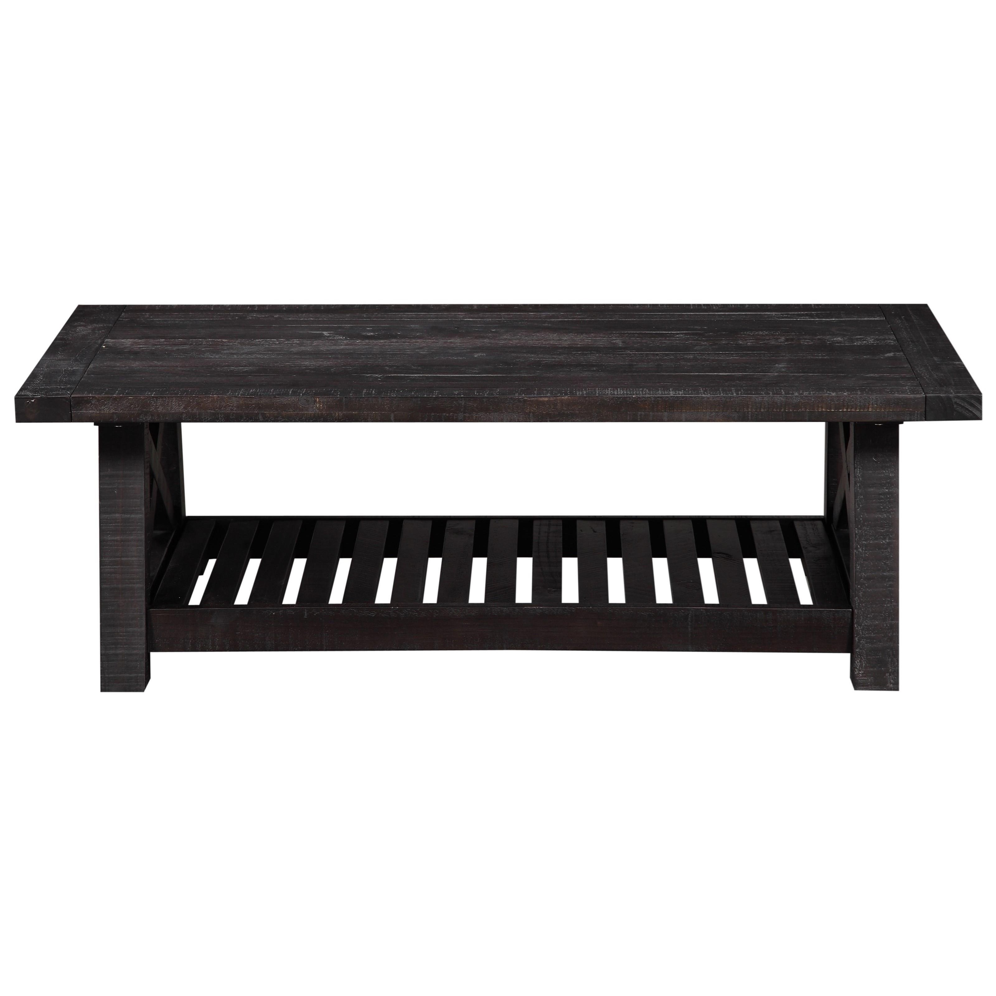 Modus International Yosemite Solid Wood Coffee Table in Rustic Black